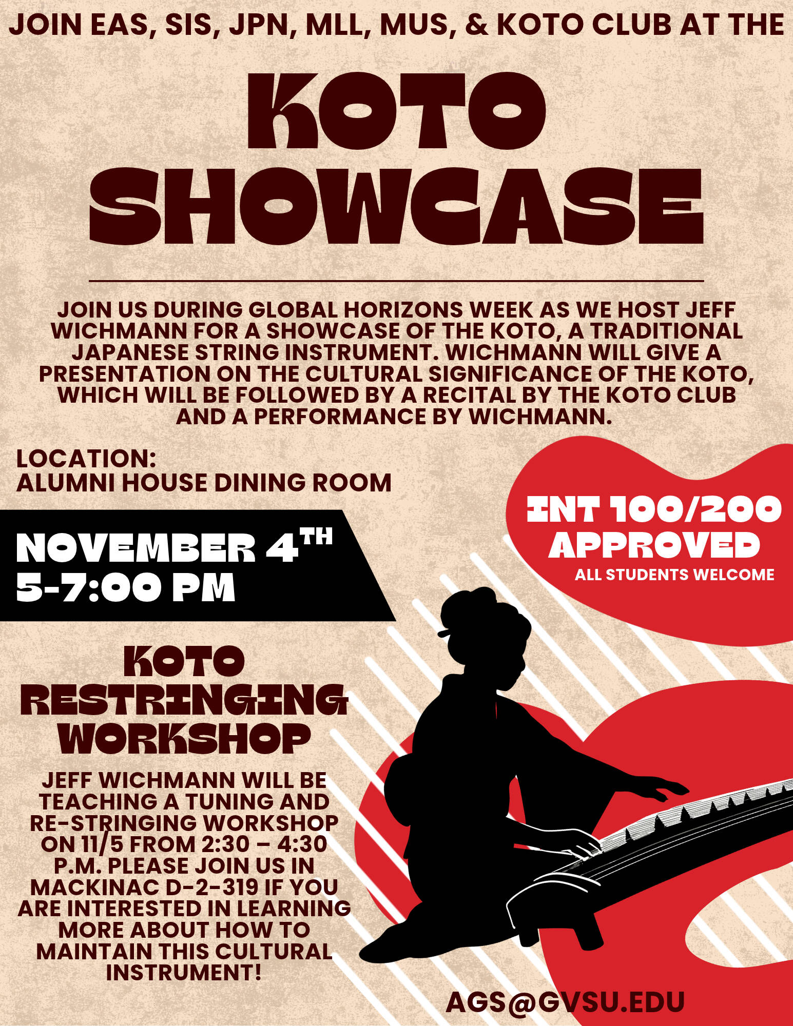 Koto showcase flyer